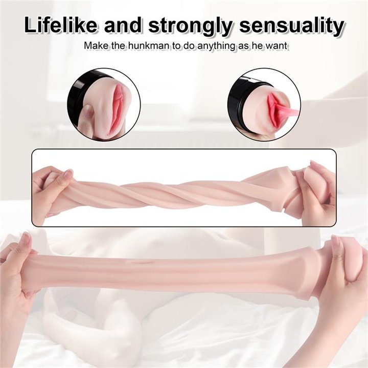 Dot Vagina Masturbator with Vibration - SQ-MA70037 - Teknashop Ltd