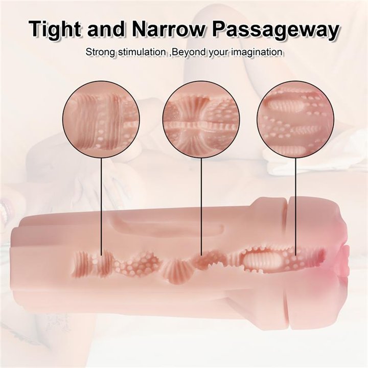 Dot Vagina Masturbator with Vibration - SQ-MA70037 - Teknashop Ltd