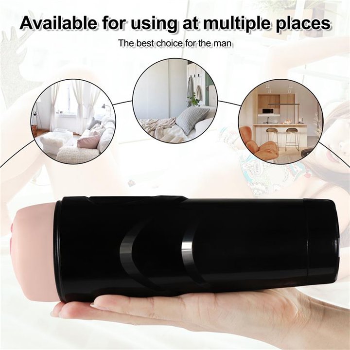 Dot Vagina Masturbator with Vibration - SQ-MA70037 - Teknashop Ltd