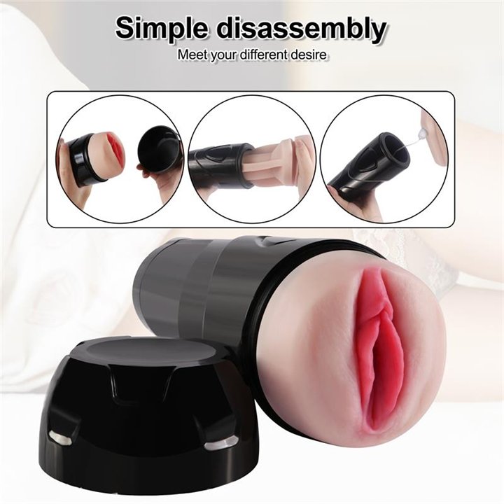 Dot Vagina Masturbator with Vibration - SQ-MA70037 - Teknashop Ltd
