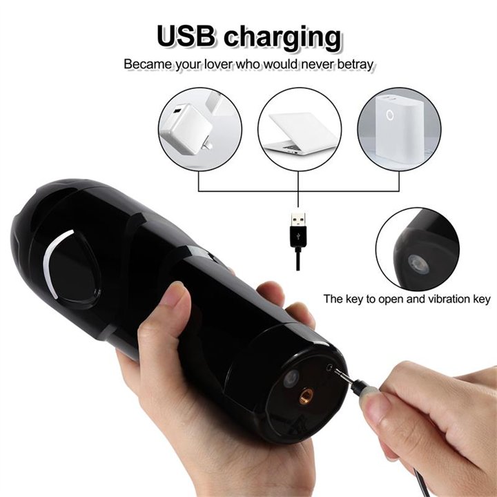 Dot Vagina Masturbator with Vibration - SQ-MA70037 - Teknashop Ltd