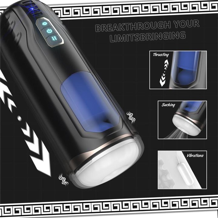 Cosima Masturbator with Thrusting, Vibration and suction efect - SQ-MA70079 - Teknashop Ltd