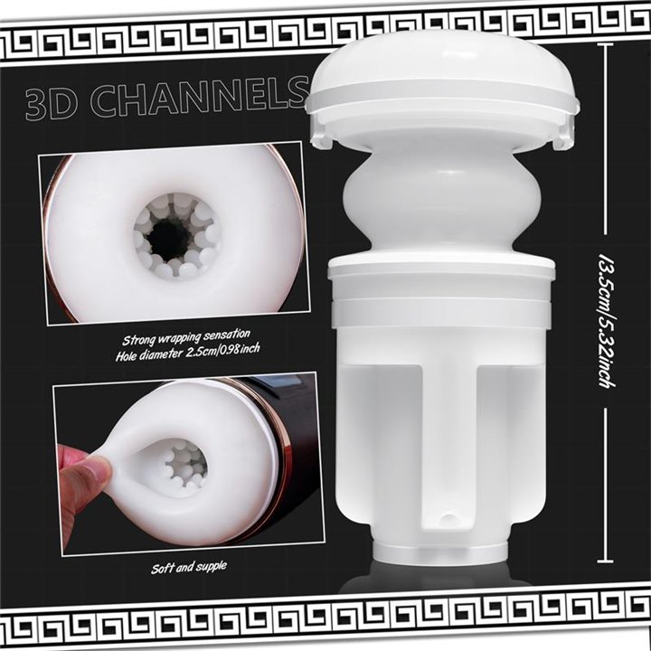 Cosima Masturbator with Thrusting, Vibration and suction efect - SQ-MA70079 - Teknashop Ltd