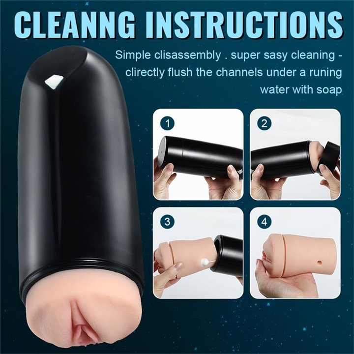 Zona Masturbator with Sucking Efect and Vibration - SQ-MA70074 - Teknashop Ltd