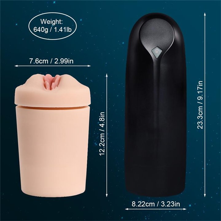 Zona Masturbator with Sucking Efect and Vibration - SQ-MA70074 - Teknashop Ltd