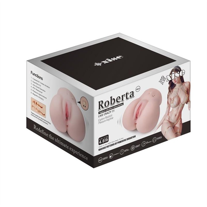 Roberta Masturbator with Vibration 2 kg - SQ-MA50088V - Teknashop Ltd