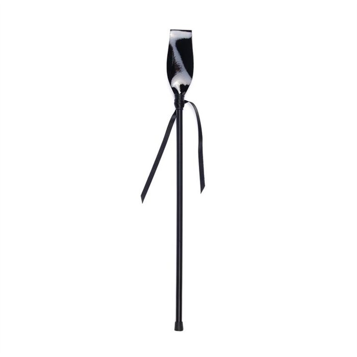 Black Patent Leather Riding Crop - F3423K - Teknashop Ltd