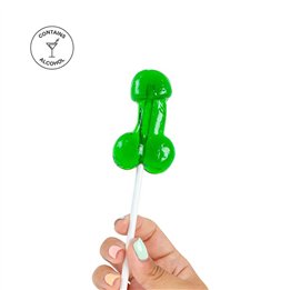 Penis Shaped Lollipop Mojito Flavor with Alcohol - F1729 - Teknashop Ltd