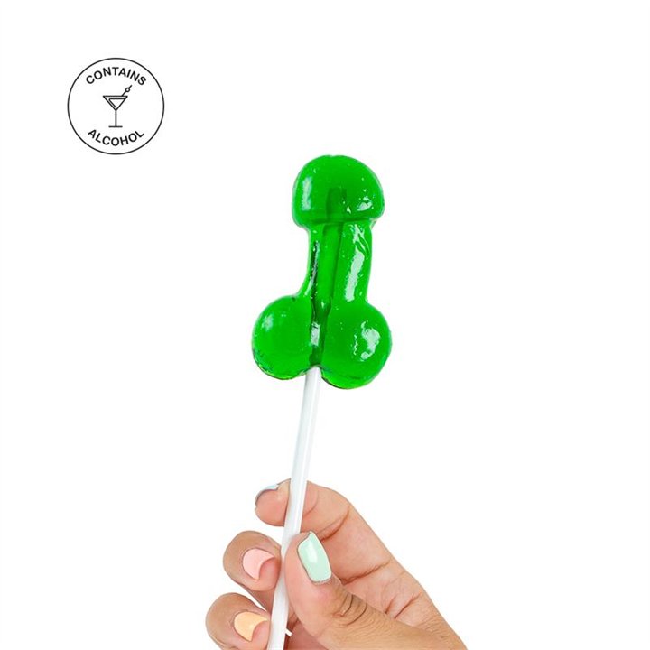 Penis Shaped Lollipop Mojito Flavor with Alcohol - F1729 - Teknashop Ltd