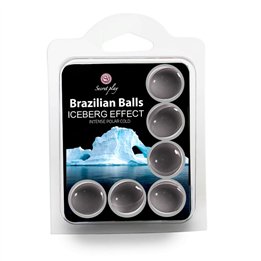 Set 6 Brazilian Balls Iceberg Cold Effect - F3700-1 - Teknashop Ltd