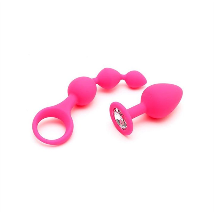 Anal Pleasure Play set Barcelona Pink - R2537 - Teknashop Ltd