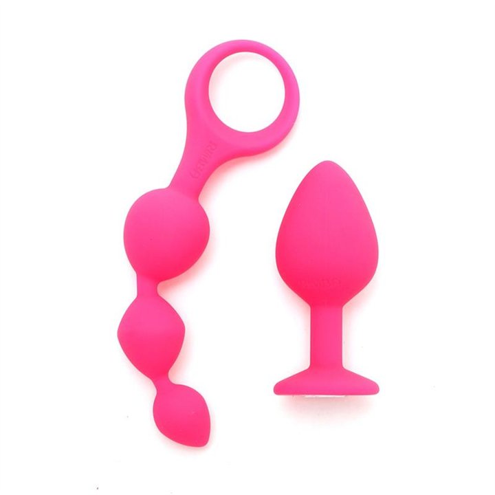 Anal Pleasure Play set Barcelona Pink - R2537 - Teknashop Ltd