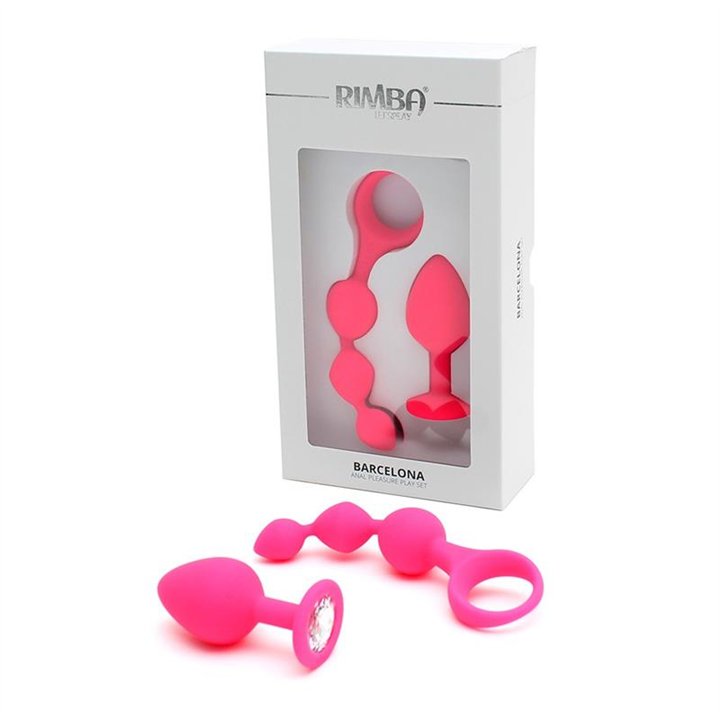 Anal Pleasure Play set Barcelona Pink - R2537 - Teknashop Ltd
