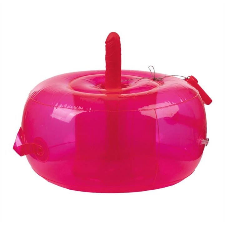 Inflatable Cushion with Vibrating Dildo and Rmote Ding Dong - R2853 - Teknashop Ltd