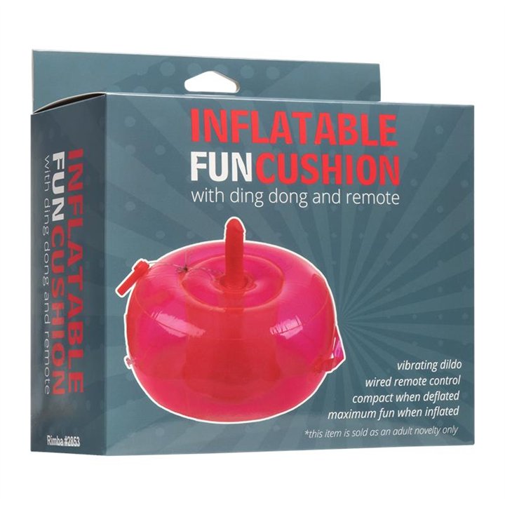 Inflatable Cushion with Vibrating Dildo and Rmote Ding Dong - R2853 - Teknashop Ltd