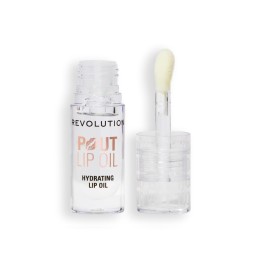 Makeup Revolution, Pout, Vegan, Glossy, Lip Oil, Lychee Clear, 4 ml - Teknashop Ltd