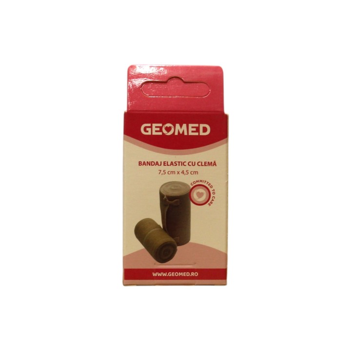 Geomed, Geomed, Elastic Bandages, With Clips, 7.5 cm x 4.5 m - Teknashop Ltd