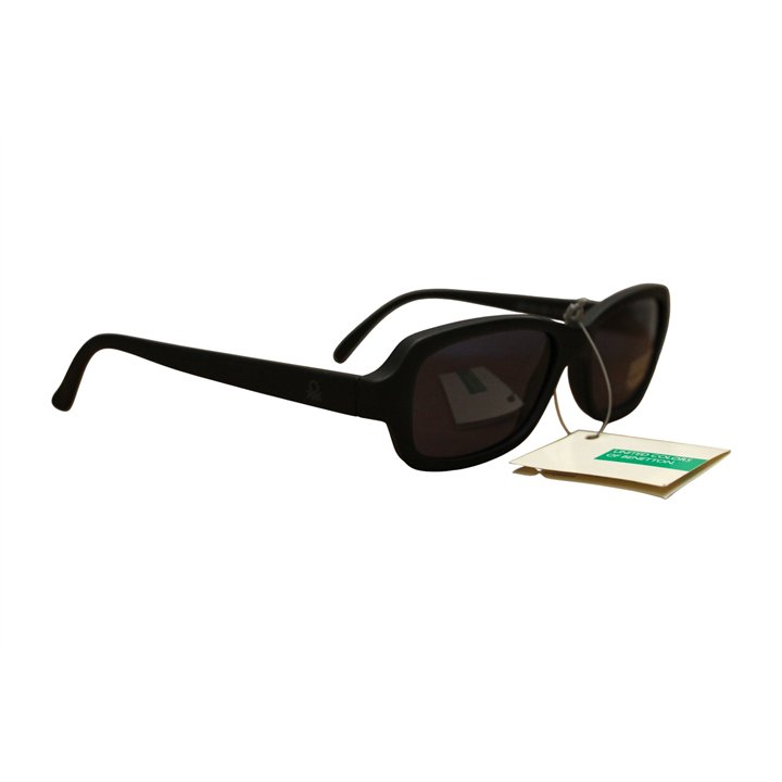 Benetton, United Colors of Benetton, Sunglasses, Black Rectangle, Unisex - Teknashop Ltd