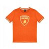 LAMBORGHINI SIZE M MENS3D GOLD LOGO T-SHIRT ORANGE