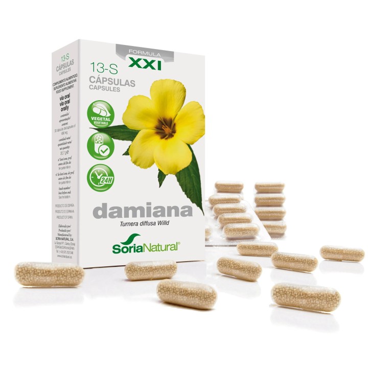 Soria 13-S Damiana Liberacion Prolongada 30 Caps - unisex - Teknashop Ltd