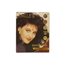 Set, Eagles, Henna Hair Color, Permanent Hair Dye,  Burgundy, 6 pcs, 10 g - Teknashop Ltd