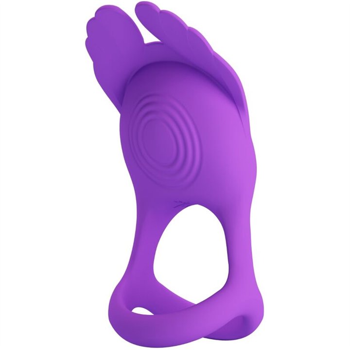 PRETTY LOVE - SILAS VIBRANT PENIS RING 7 VIBRATIONS PURPLE SILICONE - D-238733 - Teknashop Ltd