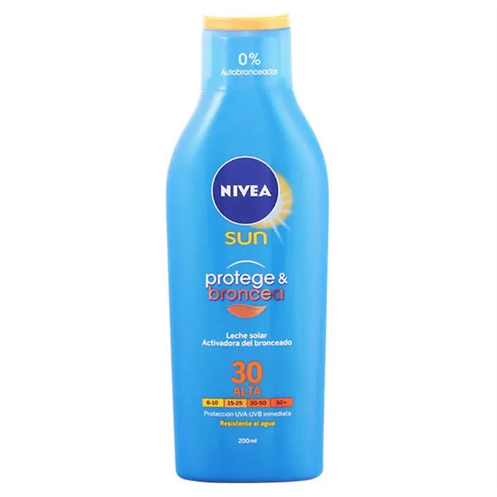 Nivea Sun Protect And Bronze Tan Activating Sun Lotion Spf30 200ml  - unisex - Teknashop Ltd