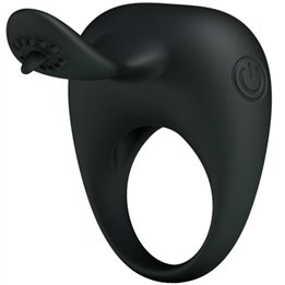 PRETTY LOVE - VIBRATING RING WITH TONGUE - D-220007 - Teknashop Ltd