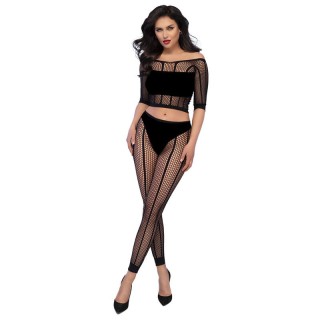 CHILIROSE - CR 4647 TOP & LEGGINS BLACK S/M - D-238981 - Teknashop Ltd