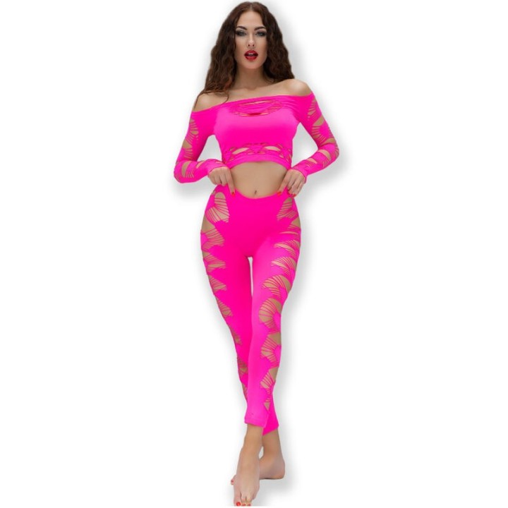 CHILIROSE - CR 4632 TOP & PANT FUCHSIA S/L - D-239060 - Teknashop Ltd