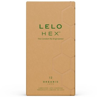 LELO - HEX ORGANIC CONDOM BOX 12 UNITS - D-244024 - Teknashop Ltd