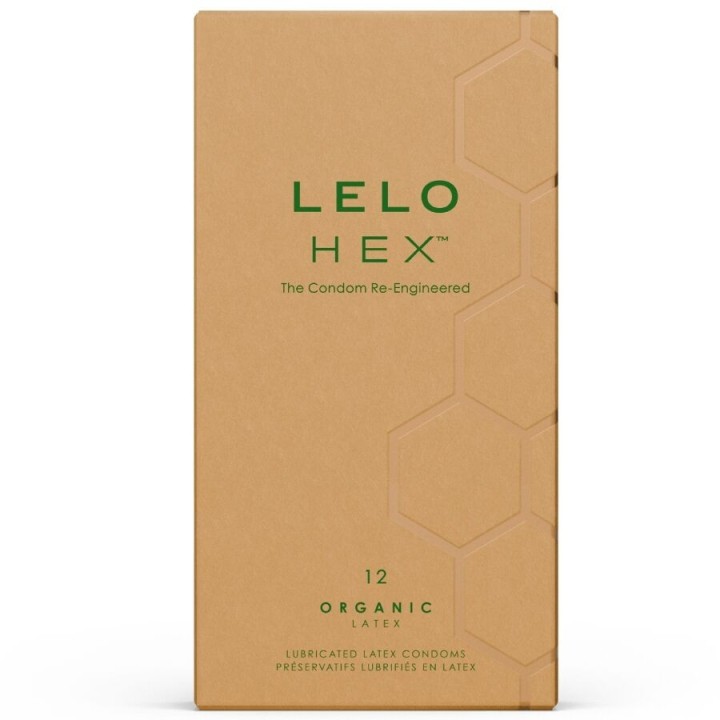 LELO - HEX ORGANIC CONDOM BOX 12 UNITS - D-244024 - Teknashop Ltd