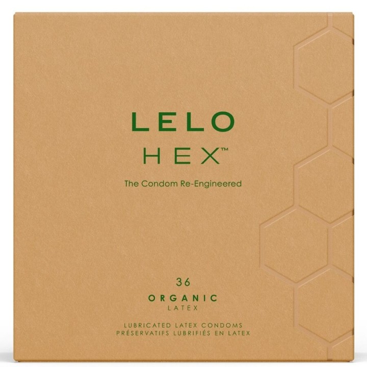 LELO - HEX ORGANIC CONDOM BOX 36 UNITS - D-244025 - Teknashop Ltd