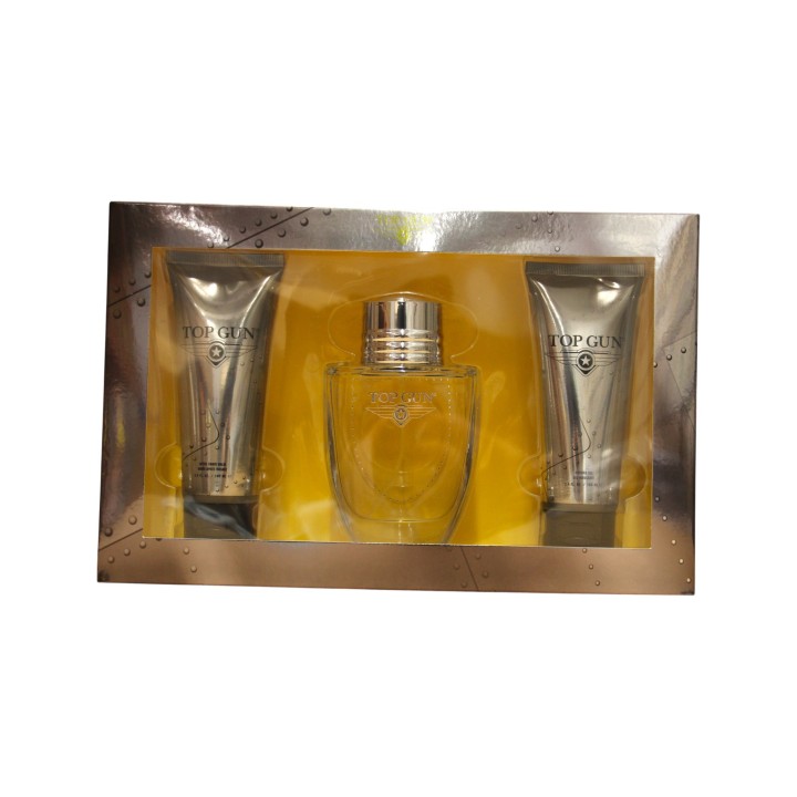 Set Top Gun: Chevron, Eau De Toilette, For Men, 100 ml + Chevron, Hydrating, Body Wash, Body & Hair, 100 ml + Chevron, Hydrating