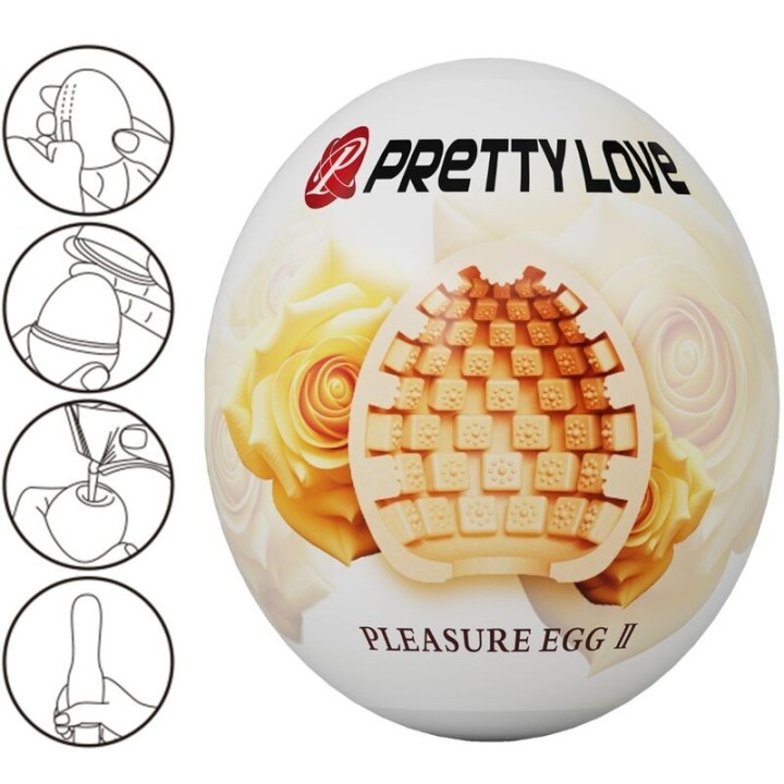 PRETTY LOVE - MALE MASTURBATOR EGG FLESH - D-241863 - Teknashop Ltd