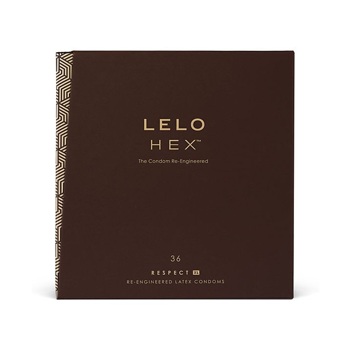 LELO - HEX CONDOMS RESPECT XL 36 PACK - D-215963 - Teknashop Ltd