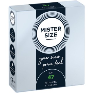 MISTER SIZE - CONDOMS SIZE XS 47 MM (3 UNITS) - D-242269 - Teknashop Ltd