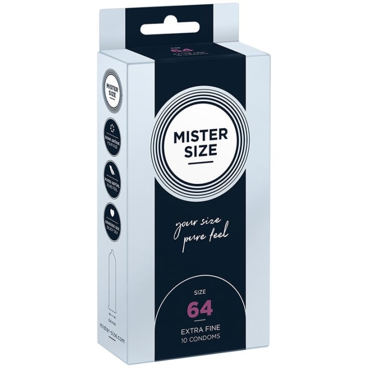 MISTER SIZE - CONDOMS SIZE XXL 64 MM (10 UNITS) - D-242281 - Teknashop Ltd