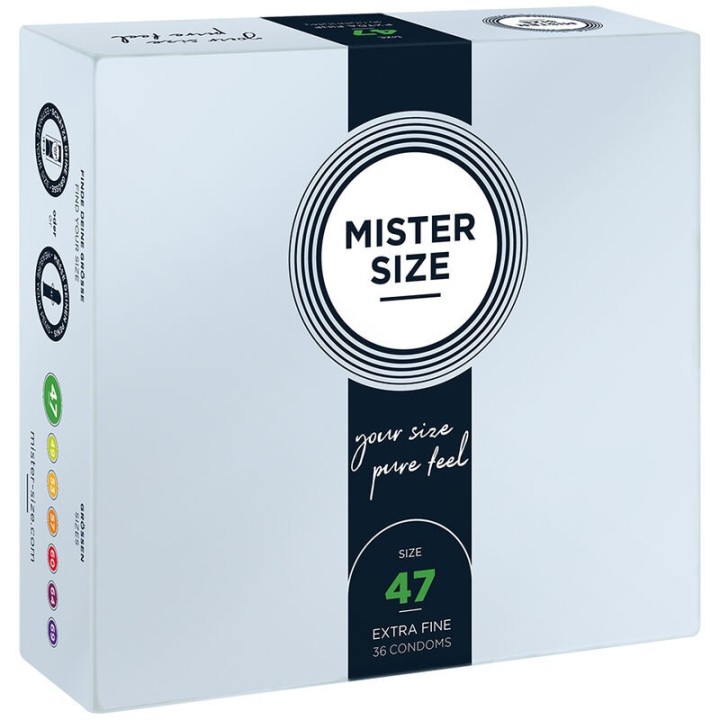 MISTER SIZE - CONDOMS SIZE XS 47 MM (36 UNITS) - D-242283 - Teknashop Ltd