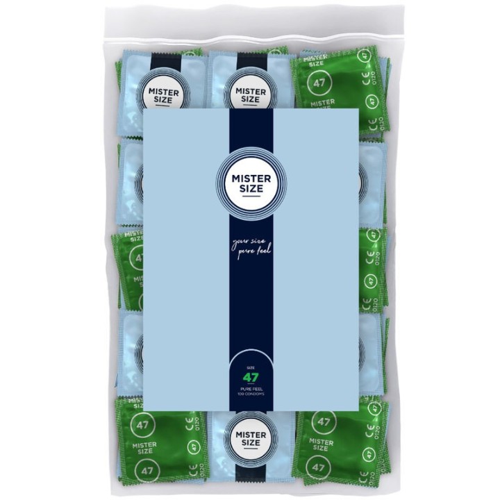 MISTER SIZE - CONDOM SIZE XS 47 MM (100 UNITS) - D-242298 - Teknashop Ltd