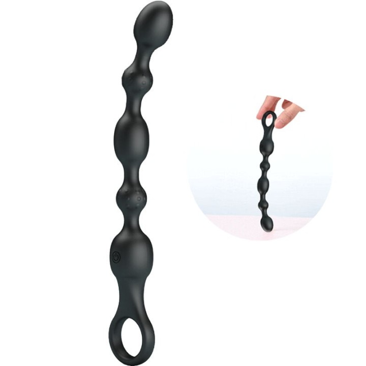 PRETTY LOVE - VAN ANAL BALLS 10 VIBRATIONS RECHARGEABLE SILICONE - D-235753 - Teknashop Ltd