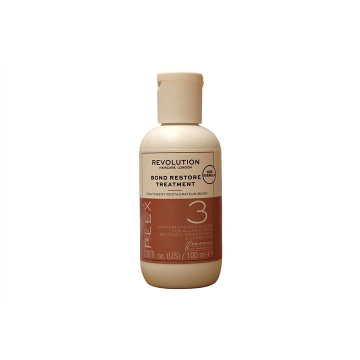 Revolution Haircare, Bond Plex 3, Hair Treatment Conditioner, Restorative, All Hair Types, 100 ml - Teknashop Ltd