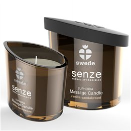 SWEDE - SENZE EUPHORIA MASSAGE CANDLE - VANILLA, SANDALWOOD - D-231805 - Teknashop Ltd