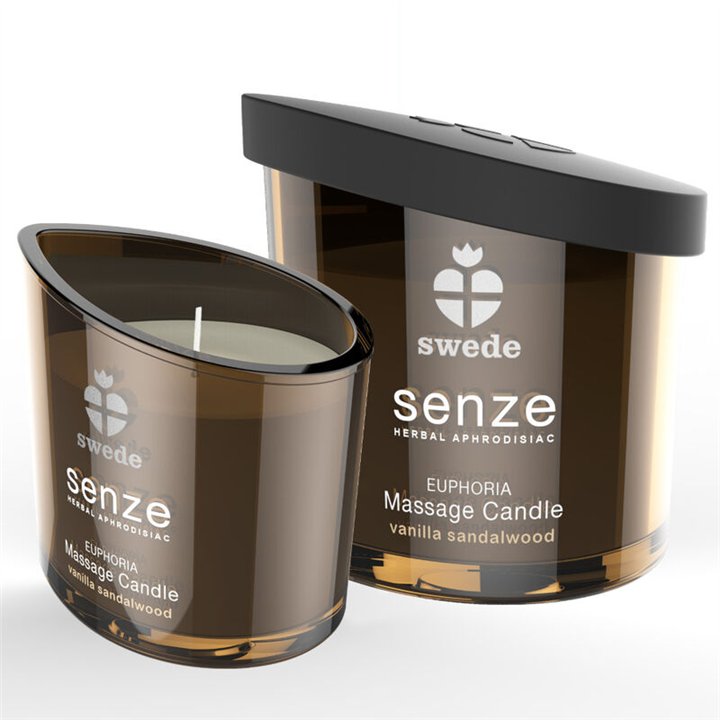 SWEDE - SENZE EUPHORIA MASSAGE CANDLE - VANILLA, SANDALWOOD - D-231805 - Teknashop Ltd
