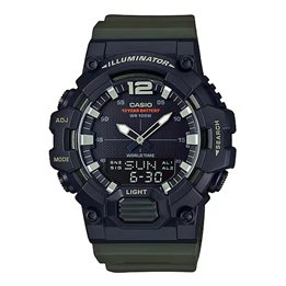 CASIO SPORT Mod. ILLUMINATOR Black - Army Green - WW.HDC-700-3AVDF - Teknashop Ltd