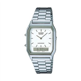 CASIO VINTAGE Mod. EDGY COLLECTION SUNRAY DIAL - WHITE - WW.AQ-230A-7DMQYES - Teknashop Ltd