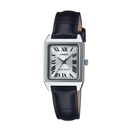 CASIO COLLECTION Mod. TANK, LEATHER - WHITE - WW.LTP-B150L-7B1EF - Teknashop Ltd