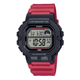 CASIO SPORT Mod. ILLUMINATOR LAP MEMORY 60 - RED - WW.WS-1400H-4AVDF - Teknashop Ltd