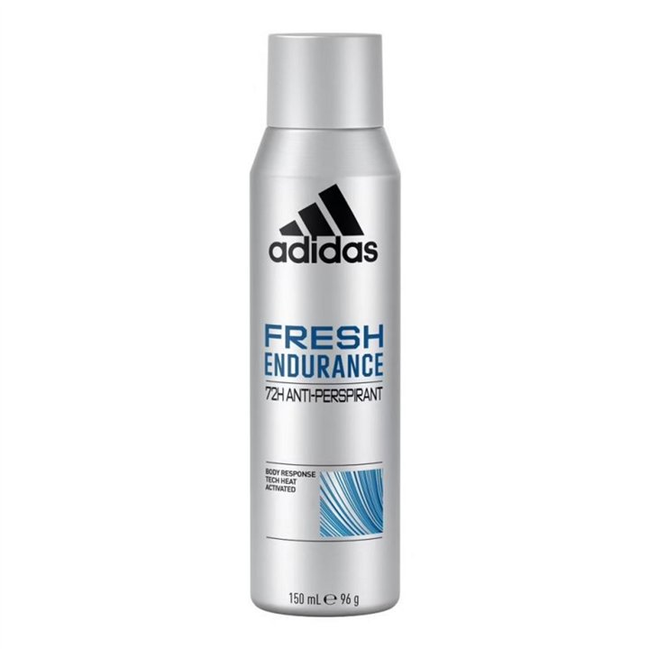 Adidas, Fresh Endurance, Vegan, Anti-Perspirant, Cool & Refreshing, Deodorant Spray, For Men, 90 ml - Teknashop Ltd