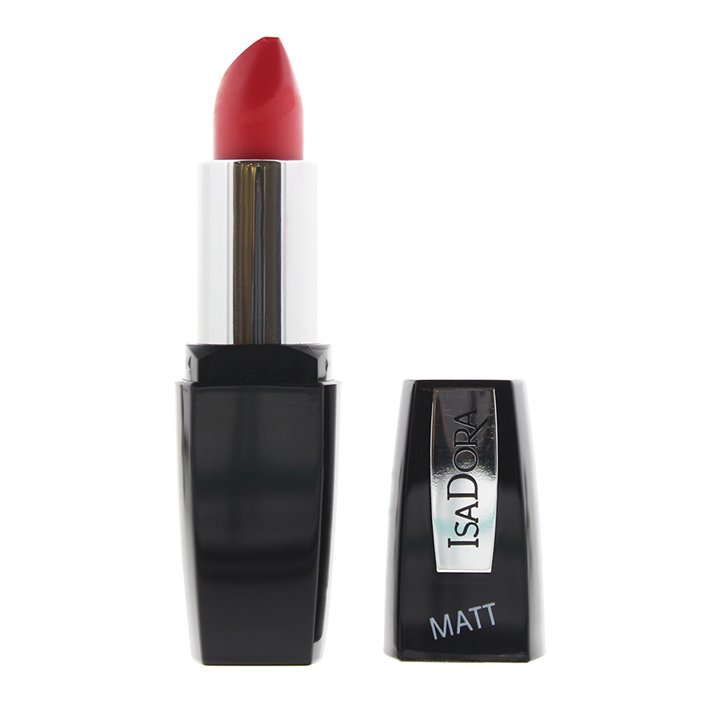 IsaDora, Perfect Matt, Lipstick, Cream Lipstick, 04, Hot Coral, 4.5 g - Teknashop Ltd